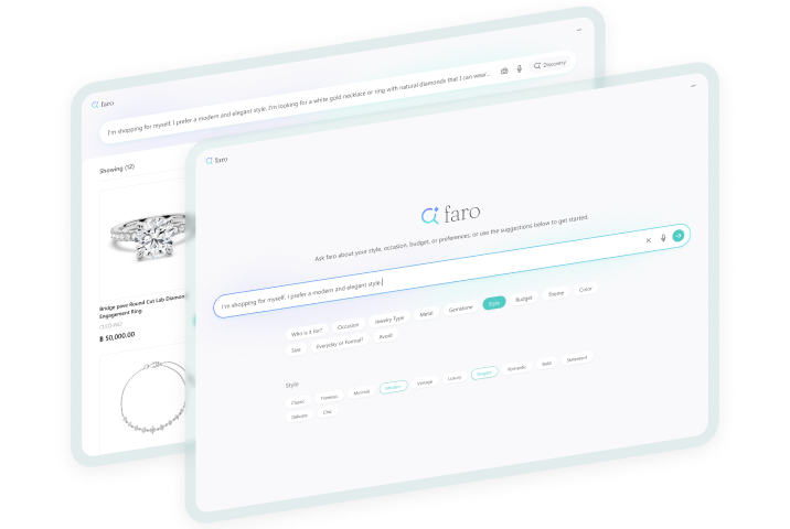 AI Discovery search built from natural language and Prompt Chips