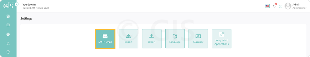 Set SMTP Email